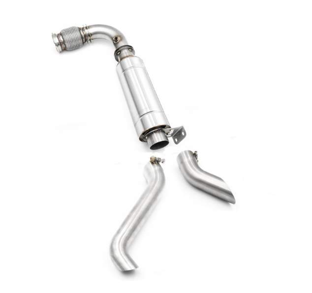 Downpipe con silenziatore Can-Am Am Maverick X3 in acciaio inox 63,5mm
