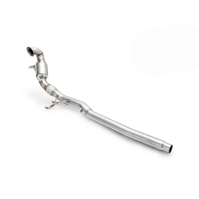 Downpipe sportivo Skoda Octavia Mk3 1.8, 2.0 TSI in acciaio inox 76mm