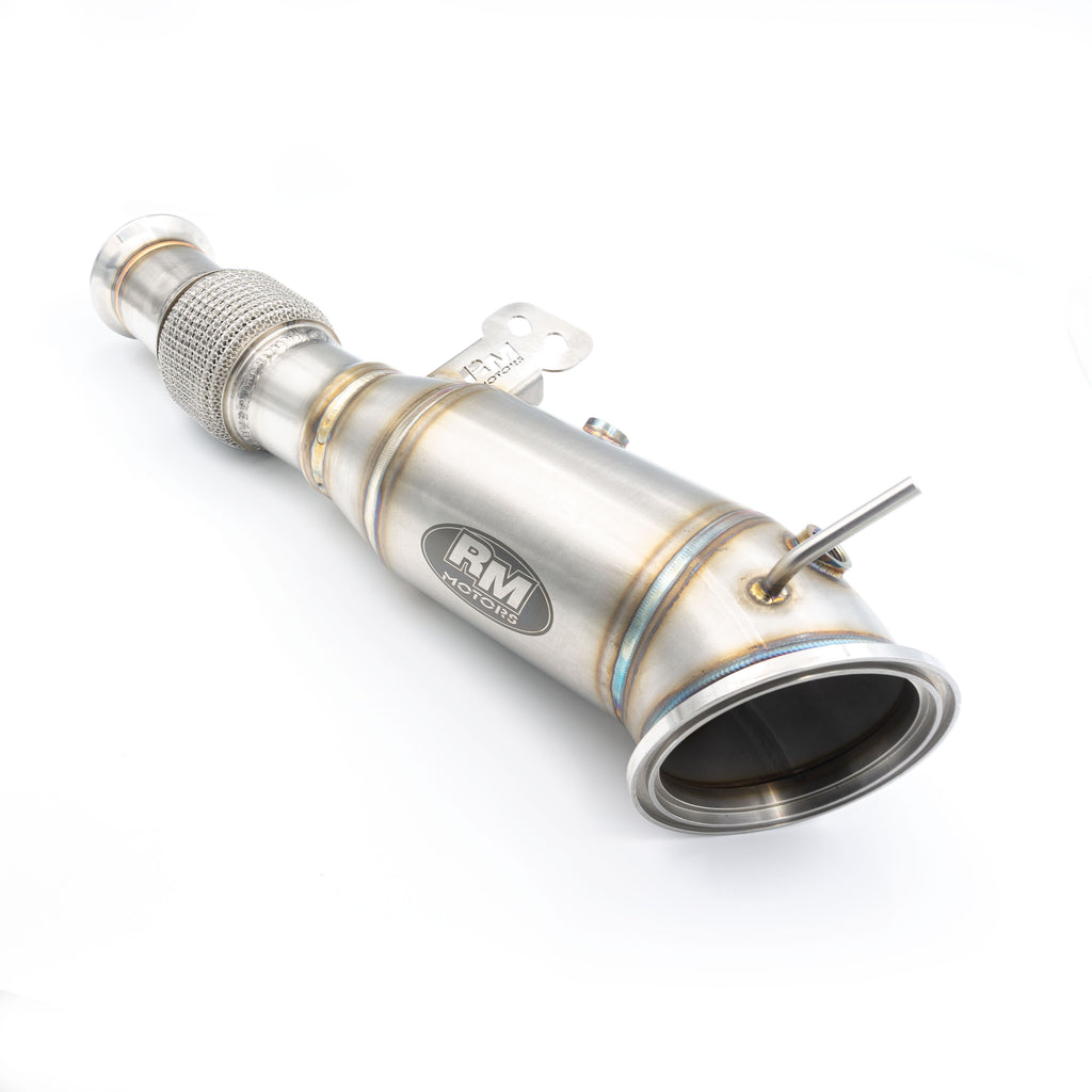 Downpipe sportivo BMW G20, G21 M340i B58 in acciaio inox 76mm