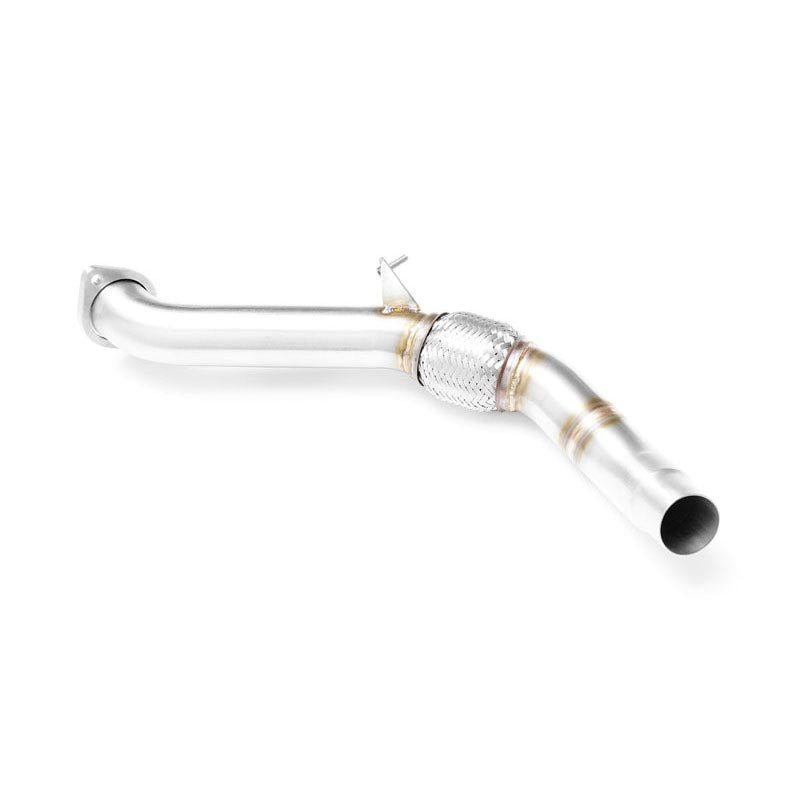 Downpipe sportivo BMW E83 X3 20d M47N2 in acciaio inox 63,5mm