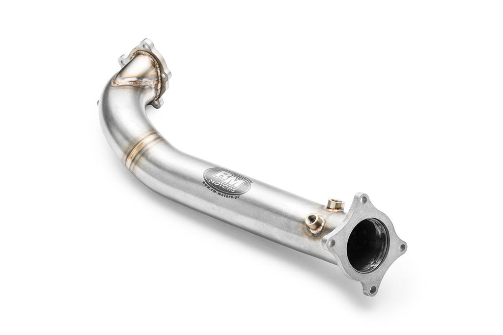Downpipe sportivo Audi A6 in acciaio inox 76mm