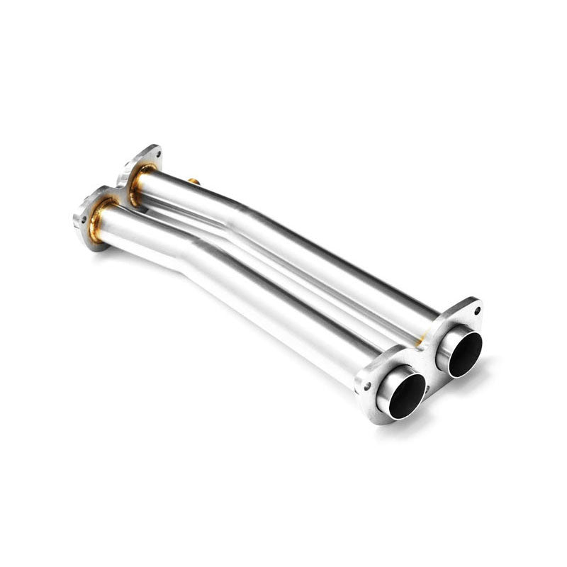 Downpipe sportivo BMW Serie 5 E60, E61 535d M57N in acciaio inox 2x50mm