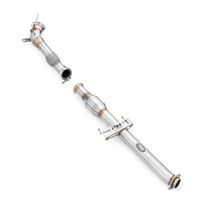 Downpipe con catalizzatore sportivo Toyota GR Yaris in acciaio inox 76mm