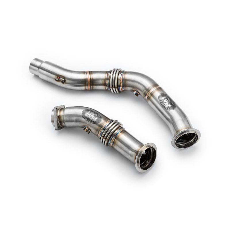 Downpipe sportivo BMW F80 M3 S55 US-Version in acciaio inox 76mm