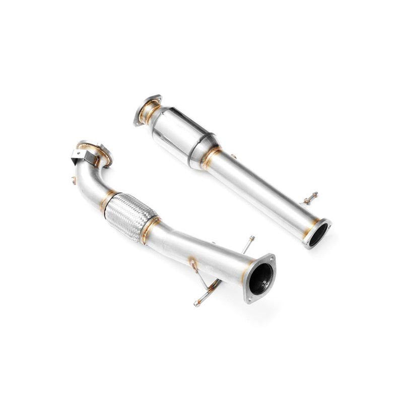 Downpipe con catalizzatore sportivo Ford Focus RS Mk2 2.5T in acciaio inox 88,9mm