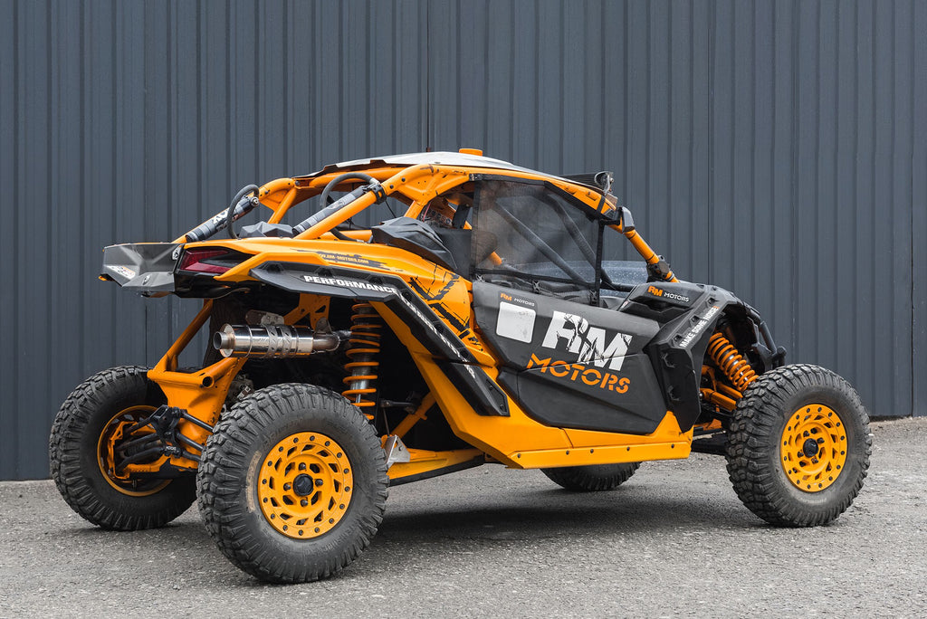 Downpipe sportivo Can-Am Am Maverick X3 in acciaio inox 63,5mm