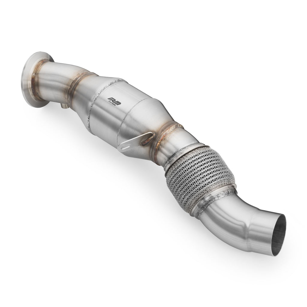 Downpipe sportivo BMW Serie 5 E60, E61 535d M57N2 in acciaio inox 76mm