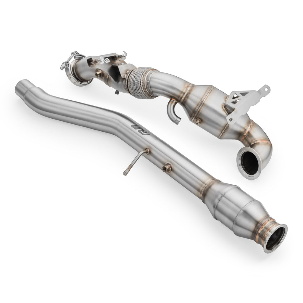Downpipe sportivo Audi A3, S3 2.0 TFSI OPF/GPF in acciaio inox 76mm