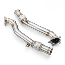 Load image into Gallery viewer, Downpipe sportivo Audi S6, S7, RS6, RS7 4.0 TFSI in acciaio inox 76mm