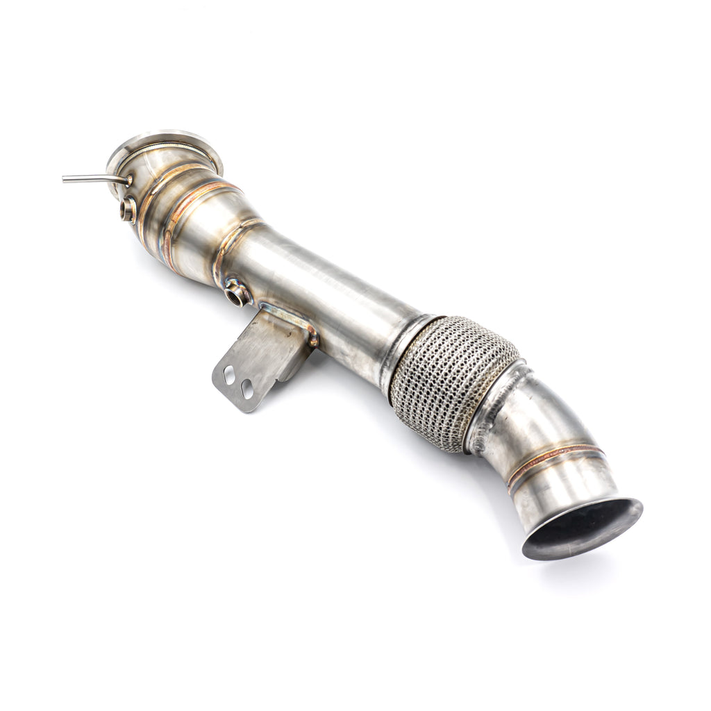 Downpipe sportivo BMW G05 X5 M40iX B58 in acciaio inox 80mm