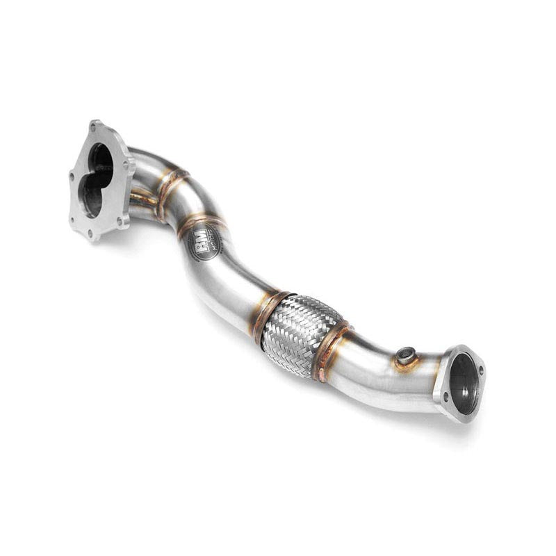 Downpipe sportivo Mitsubishi Lancer Evo X 2.0T in acciaio inox 76mm