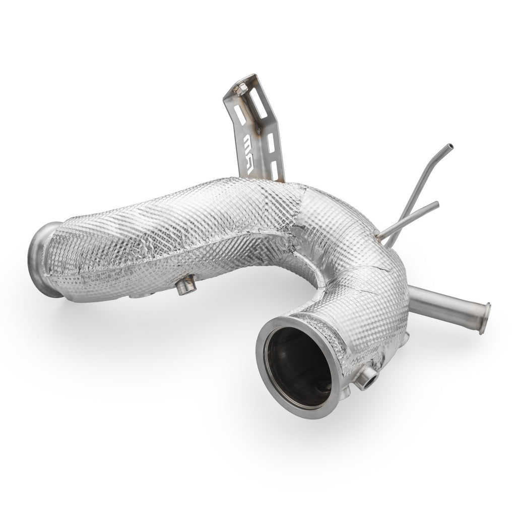 Downpipe con GPF delete Volkswagen Golf R in acciaio inox 76mm