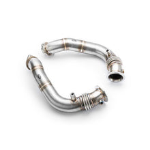 Load image into Gallery viewer, Downpipe sportivo BMW E70 X5, X5 50ix, X5 M N63, S63 in acciaio inox 76mm