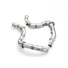 Load image into Gallery viewer, Downpipe sportivo Mercedes-Benz W205 C63 AMG 4.0i V8 Bi-Turbo in acciaio inox 76mm