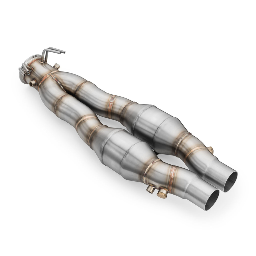 Downpipe sportivo Audi RS3 8Y 2.5 TFSI in acciaio inox 76mm