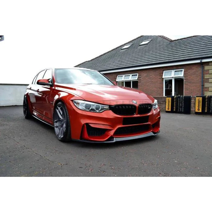 CarbonWorks Lip paraurti anteriore CS-2 Style in carbonio forgiato per BMW M3 F80 2014-2018 e M4 F82/F83 2014-2022 - foto 1