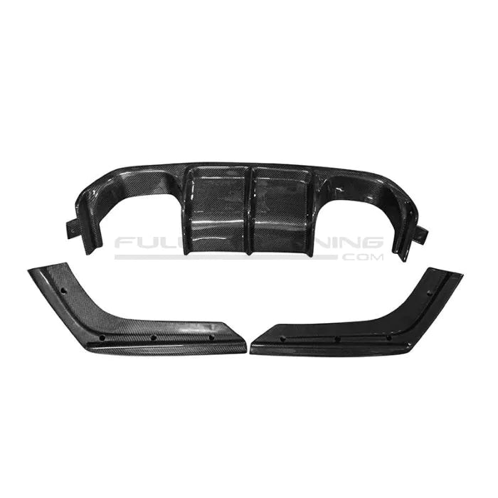 CarbonWorks Diffusore posteriore Vorsteiner Style in carbonio per BMW M3 F80 2014-2018 e M4 F82/F83 2014-2022 - foto 1