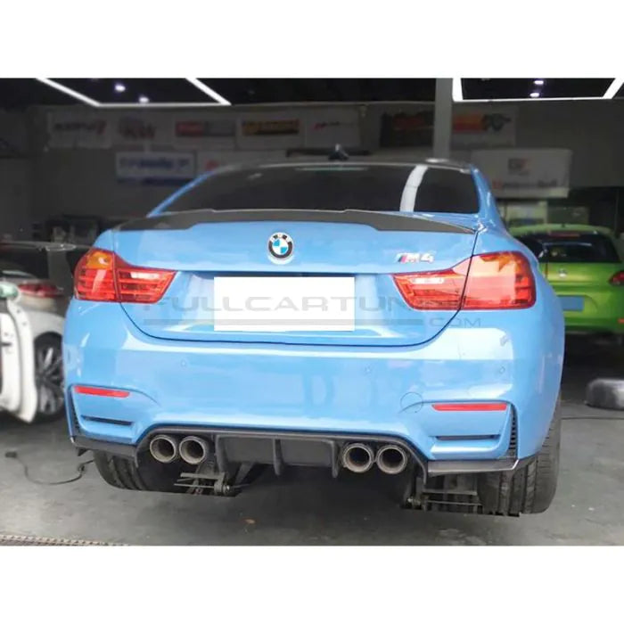 CarbonWorks Diffusore posteriore Vorsteiner Style in carbonio per BMW M3 F80 2014-2018 e M4 F82/F83 2014-2022 - foto 2