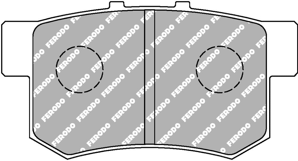 Pastiglie freni Ferodo DS2500 posteriori Honda Accord CB/CC/CD/CE/CG/CH, Civic Type R EK9/FD2, Civic EP1/EP2/EP3/FN/FD/FG/FA e altri modelli