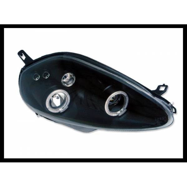 Fari Anteriori Angel Eyes Fiat Grande Punto '05-07 Black.