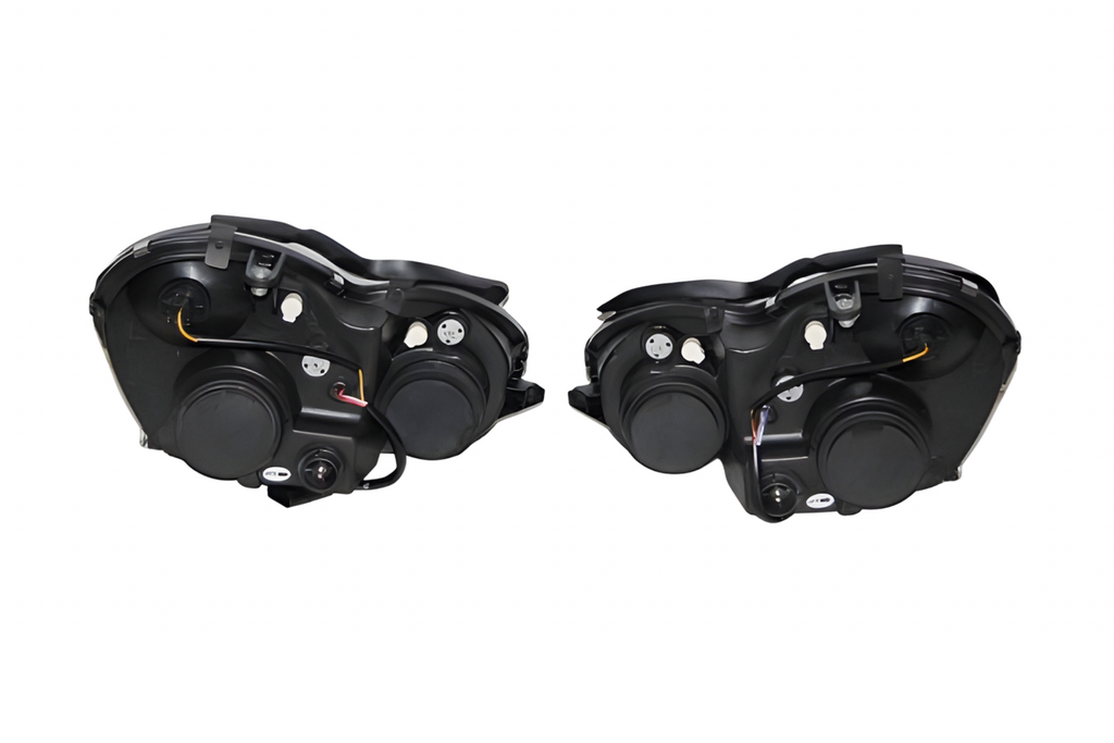 Fari Anteriori Angel Eyes Mercedes W203 2001-2007 Black Mercedes W203