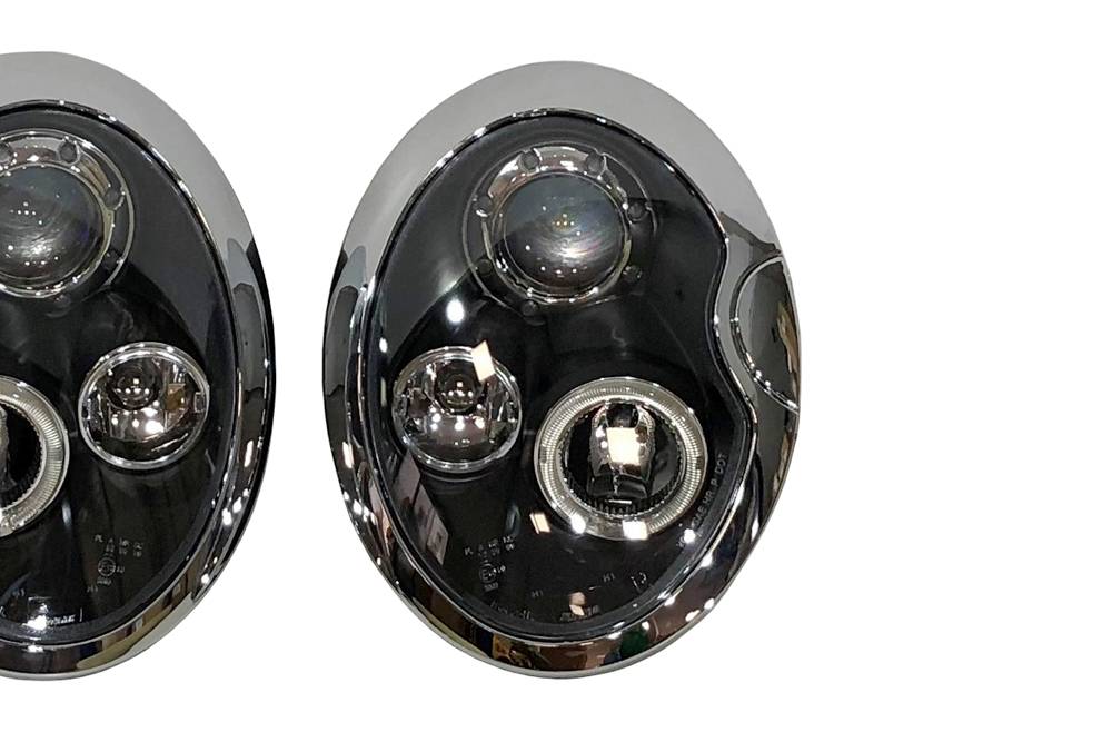 Fari Anteriori Angel Eyes Mini R50 / R52 / R53 '01/'05 Black Mini Cooper