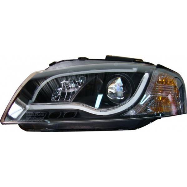 Fari Anteriori Day Light Audi A3 8P 03-08 Black