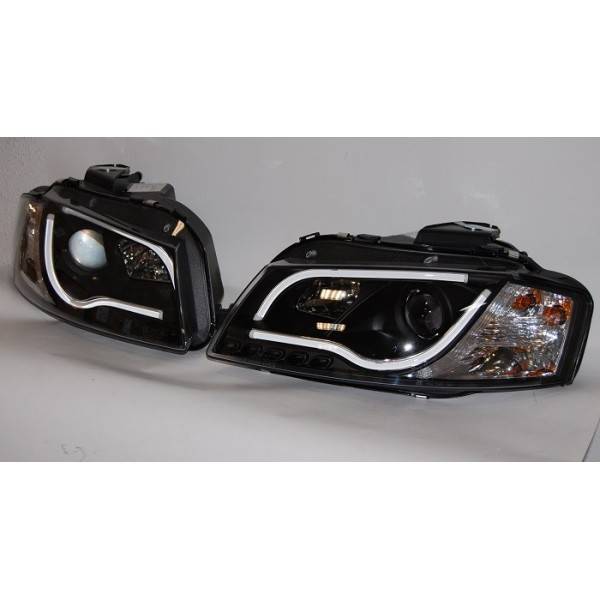 Fari Anteriori Day Light Audi A3 8P 03-08 Black