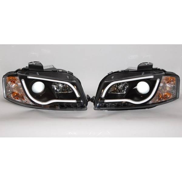 Fari Anteriori Day Light Audi A3 8P 03-08 Black