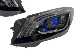 Fari Anteriori Mercedes W222 Look Facelift Black Mercedes W222