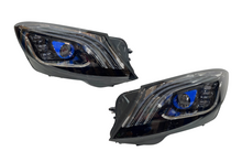 Carica l'immagine nel visualizzatore di Gallery, Fari Anteriori Mercedes W222 Look Facelift Black Mercedes W222