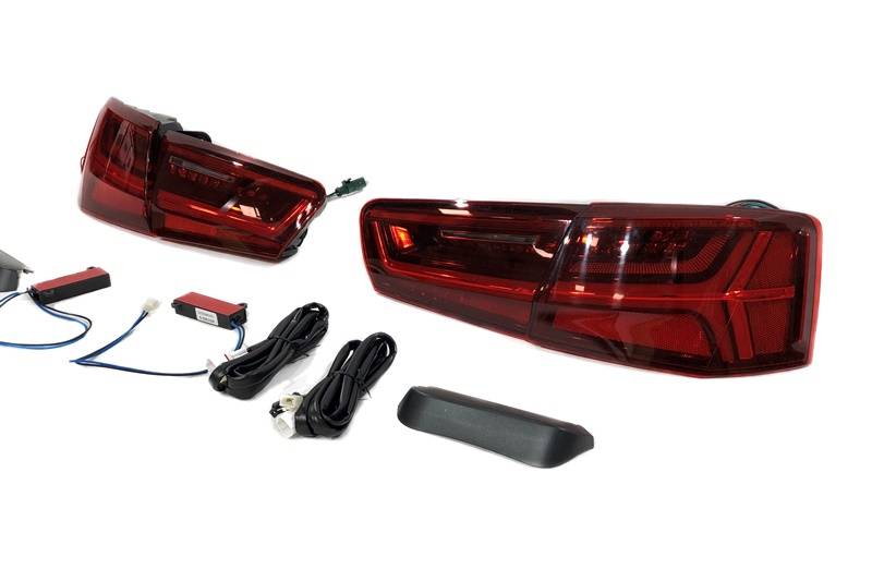 Fanali Posteriori Audi A6 Sedan 2011-2015 Look 2016 Red Audi A6