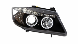 Fari Anteriori Day Light BMW E90 - E91 2005-2008 Nero BMW E90,E91
