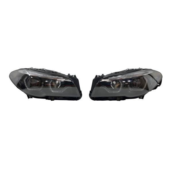 Fari Anteriori Day Light De Dia BMW Serie 5 F10 / F11 2014-2016 HID Xenon Black Freccia sequenziale a led