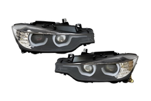 Carica l'immagine nel visualizzatore di Gallery, Fari Anteriori Day Light De Dia BMW F30 / F31 12-15 Xenon DRL Black BMW F30