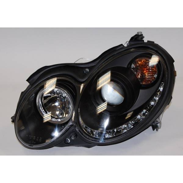 Fari Anteriori Day Light Mercedes CLK W209 04-09 Black