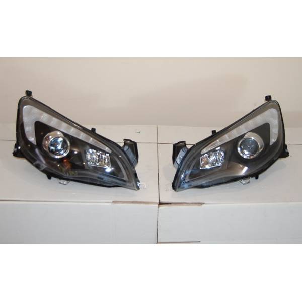 Fari Anteriori Day Light Opel Astra J DRL Nero