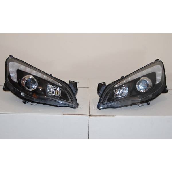 Fari Anteriori Day Light Opel Astra J DRL Nero