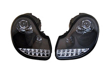 Carica l'immagine nel visualizzatore di Gallery, Fari Anteriori Day Light Porsche 996 / 986 97-02 BLACK Porsche Boxster