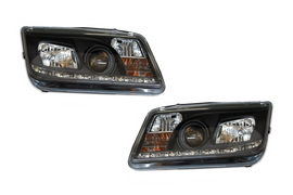 Fari Anteriori Day Light Volkswagen Bora/Jetta 4 '99 Black Volkswagen Jetta