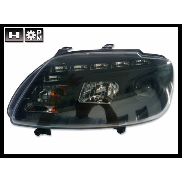 Fari Anteriori Day Light Volkswagen Touran '03 / Caddy '05 Black