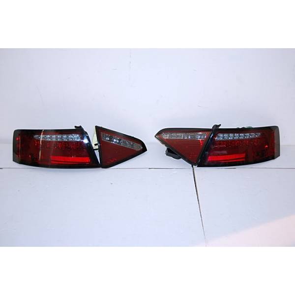 Fanali Posteriori Audi A5 2-4P 07-09 Led Red/Smoked Cardna