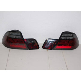 Fanali Posteriori BMW Serie 3 E46 2P 2003-2005 Led Red Smoked Led Lampeggiante Cardna