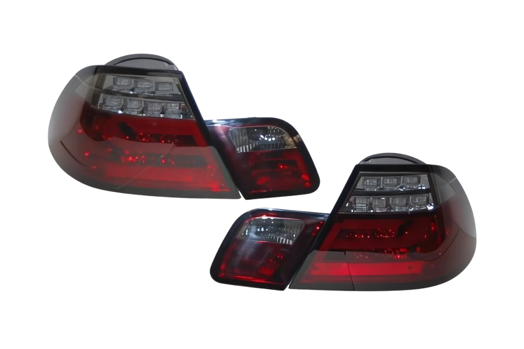 Fanali Posteriori BMW E46 2P 2003-2005 Led Red Smoked Led Lampeggiante Cardna BMW E46