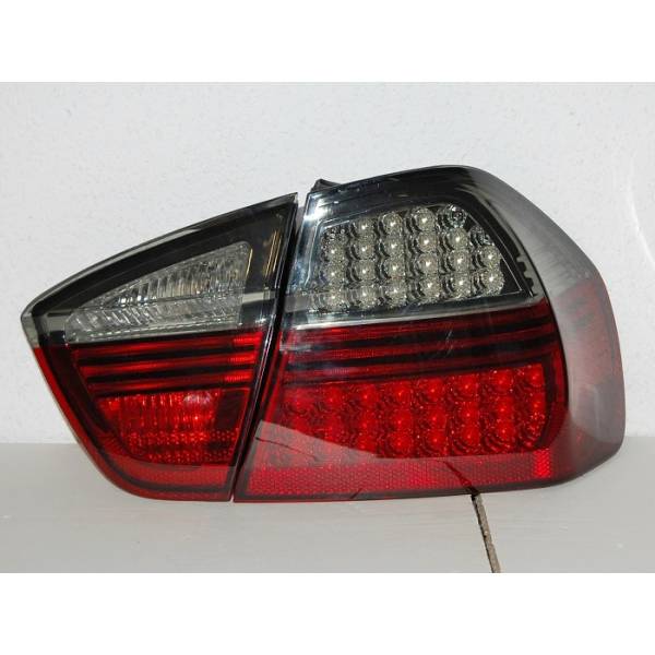 Fanali Posteriori BMW Serie 3 E90 05 4 Porte Led Red Smoked