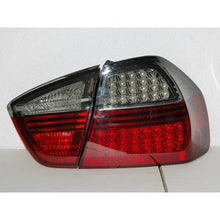 Load image into Gallery viewer, Fanali Posteriori BMW Serie 3 E90 05 4 Porte Led Red Smoked