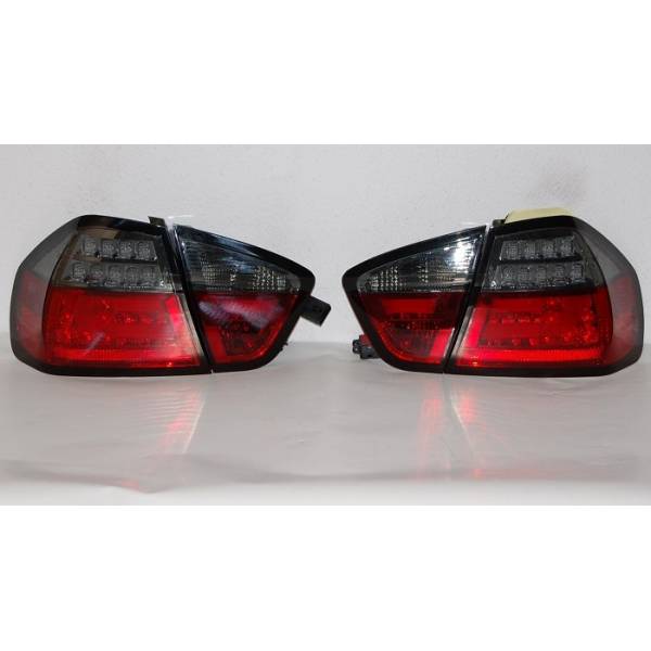 Fanali Posteriori Cardna BMW Serie 3 E90 05 Led Lightbar Red/Smoked