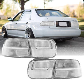 Fanali posteriori Sonar trasparenti Honda Civic Mk5 berlina