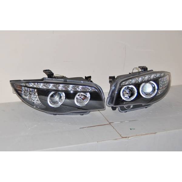 Fari Anteriori a Led BMW Serie 1 E87 07-11 Black, Intermitente Led