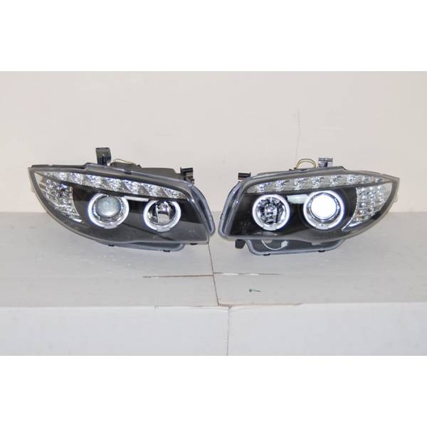 Fari Anteriori a Led BMW Serie 1 E87 07-11 Black, Intermitente Led